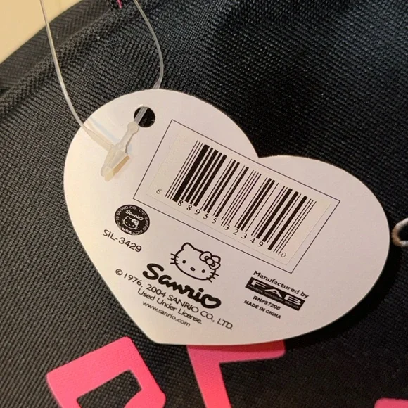 Sanrio HELLO KITTY Boston Bag Bowler Type Shoulder Bag New w/ Tags Y2K Sanrio - Picture 10 of 17